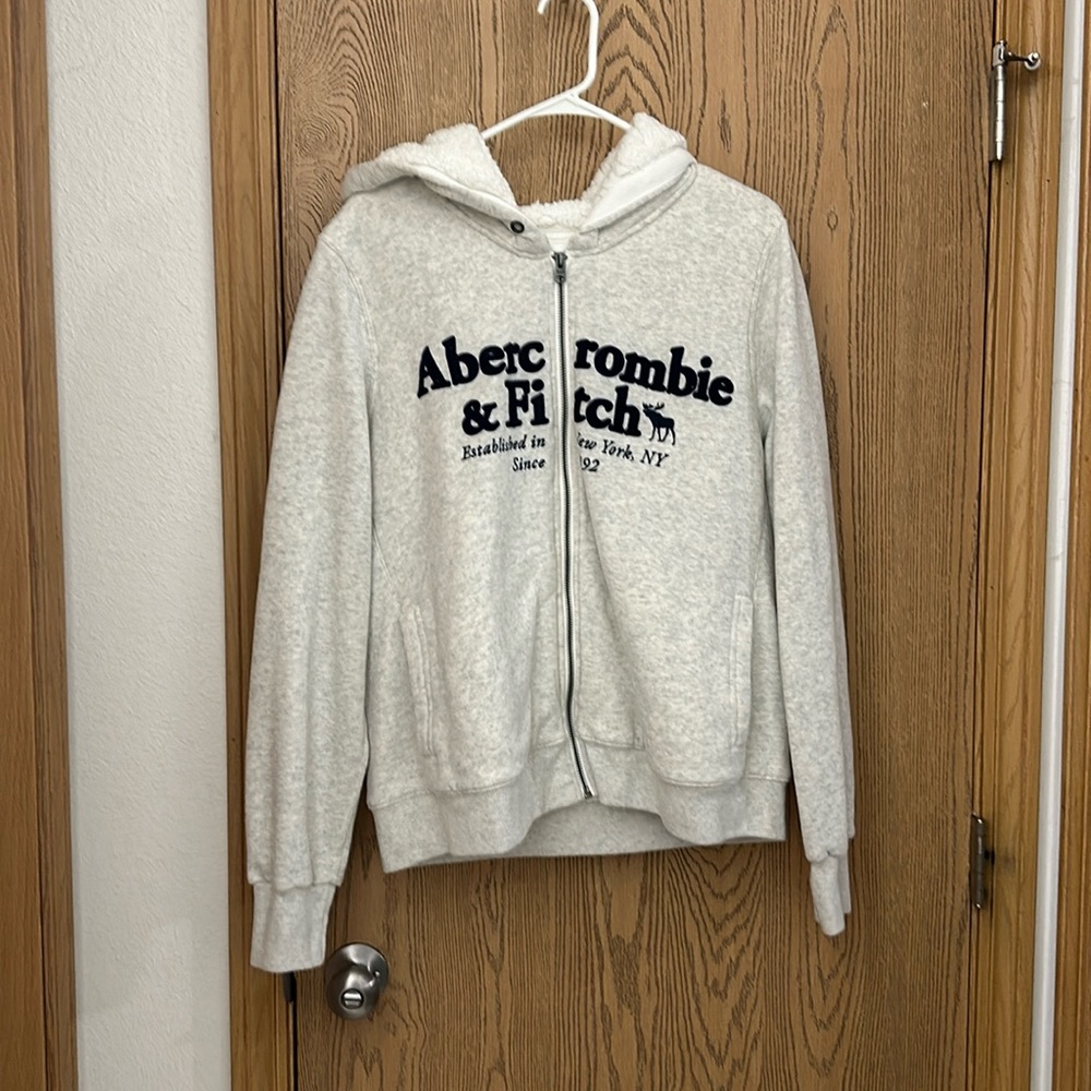 Abercrombie and fitch Sherpa full zip xl
